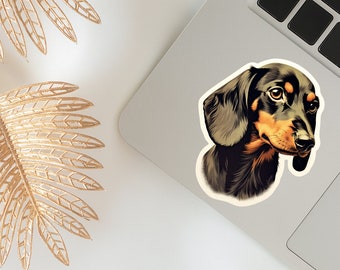 Black and Tan Dachshund Sticker