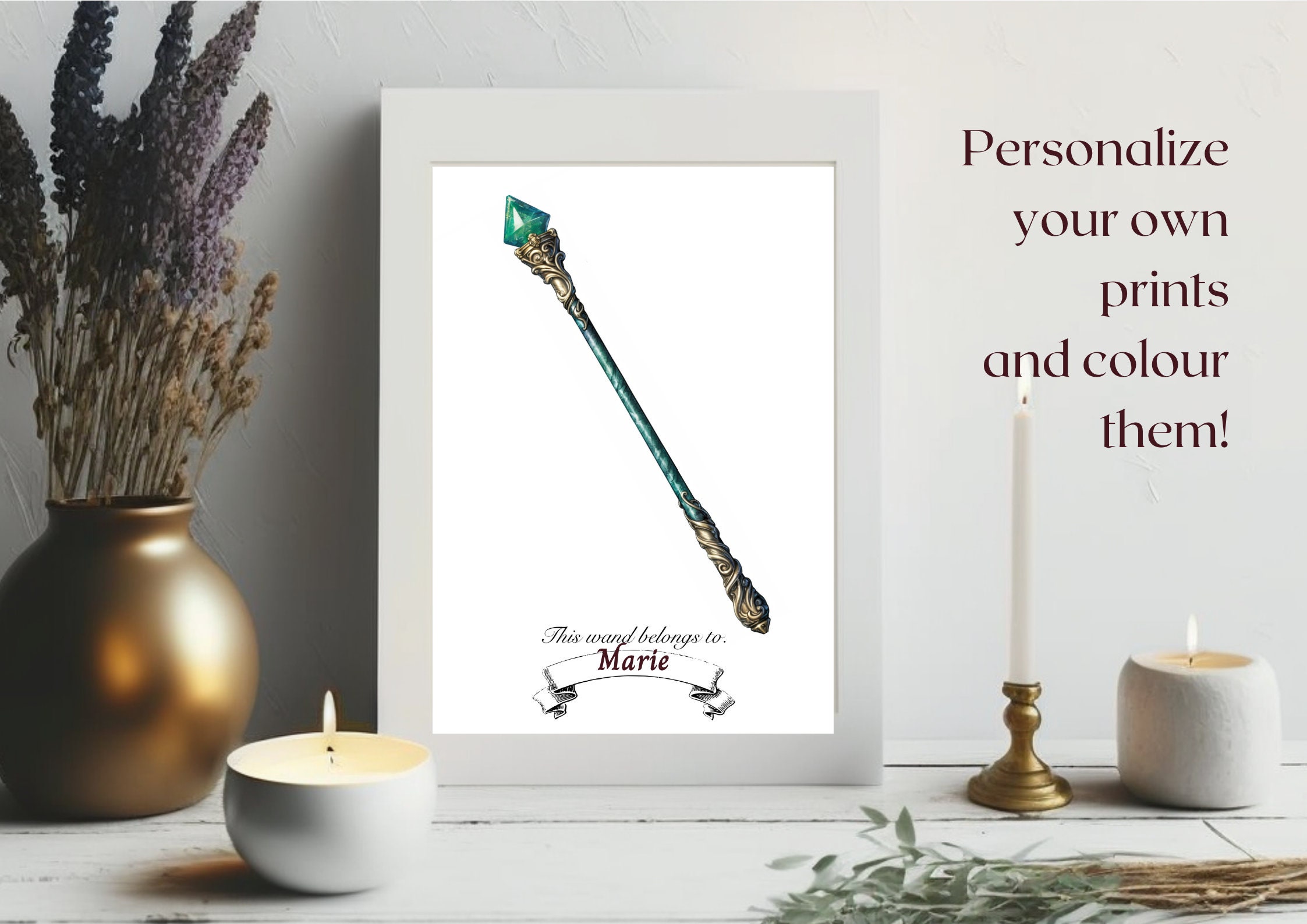 Ollivanders Wand Shop 20 Coloring Pages of Magical Wands Coloring Book ...