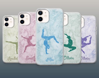 Personalized Phone Case Female Gymnast Cover for iPhone 15, 14, 13, 12, 11, Xr Samsung S23, S22, A54, A14, A25 Pixel 8Pro, 8A, 7A, 7Pro, 6A