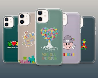 Autismus Bewusstsein Handy Hülle Autism Pride Cover für iPhone 15, 14, 13, 12, 11, Samsung S23, S22, S21FE, A54, A14, Pixel 8Pro, 7A, 7Pro, 6A