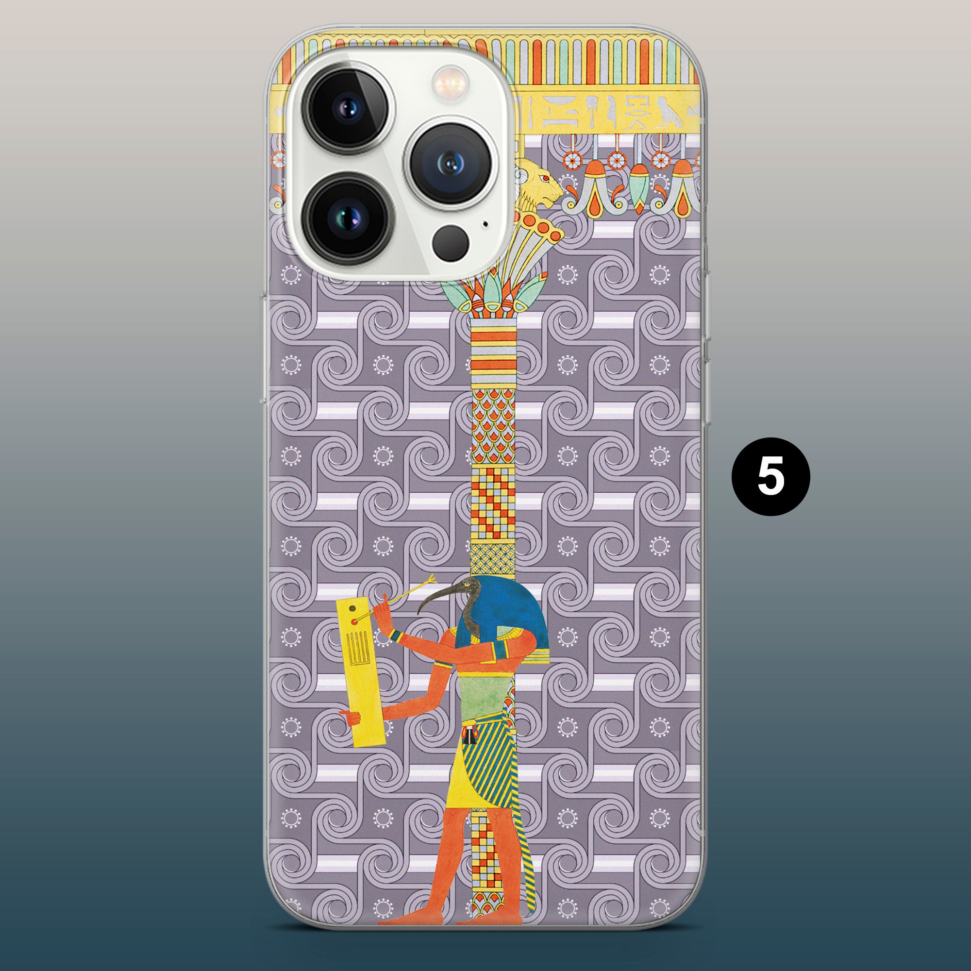 Ancient Egypt Phone Case Egyptian Symbols Cover for iPhone 16, 15, 14 ...