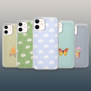 Custodia per telefono Simple Living, modello Minimalism, per iPhone 15, 14, 13, 12, 11, Samsung S24Ultra, S23FE, A15, S22, S21FE, A14, Pixel 8Pro, 7Pro, 6A