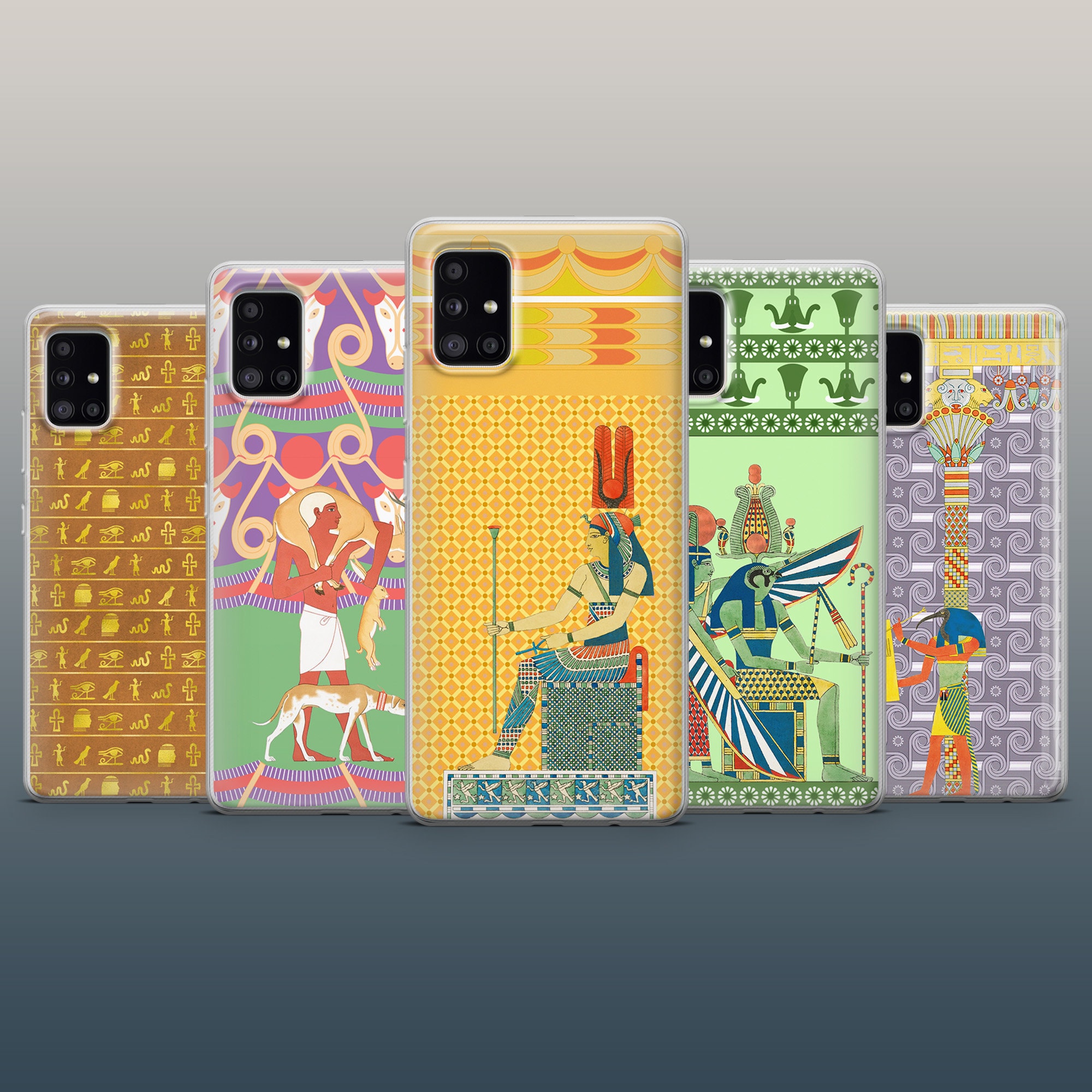 Ancient Egypt Phone Case Egyptian Symbols Cover for iPhone 16, 15, 14 ...