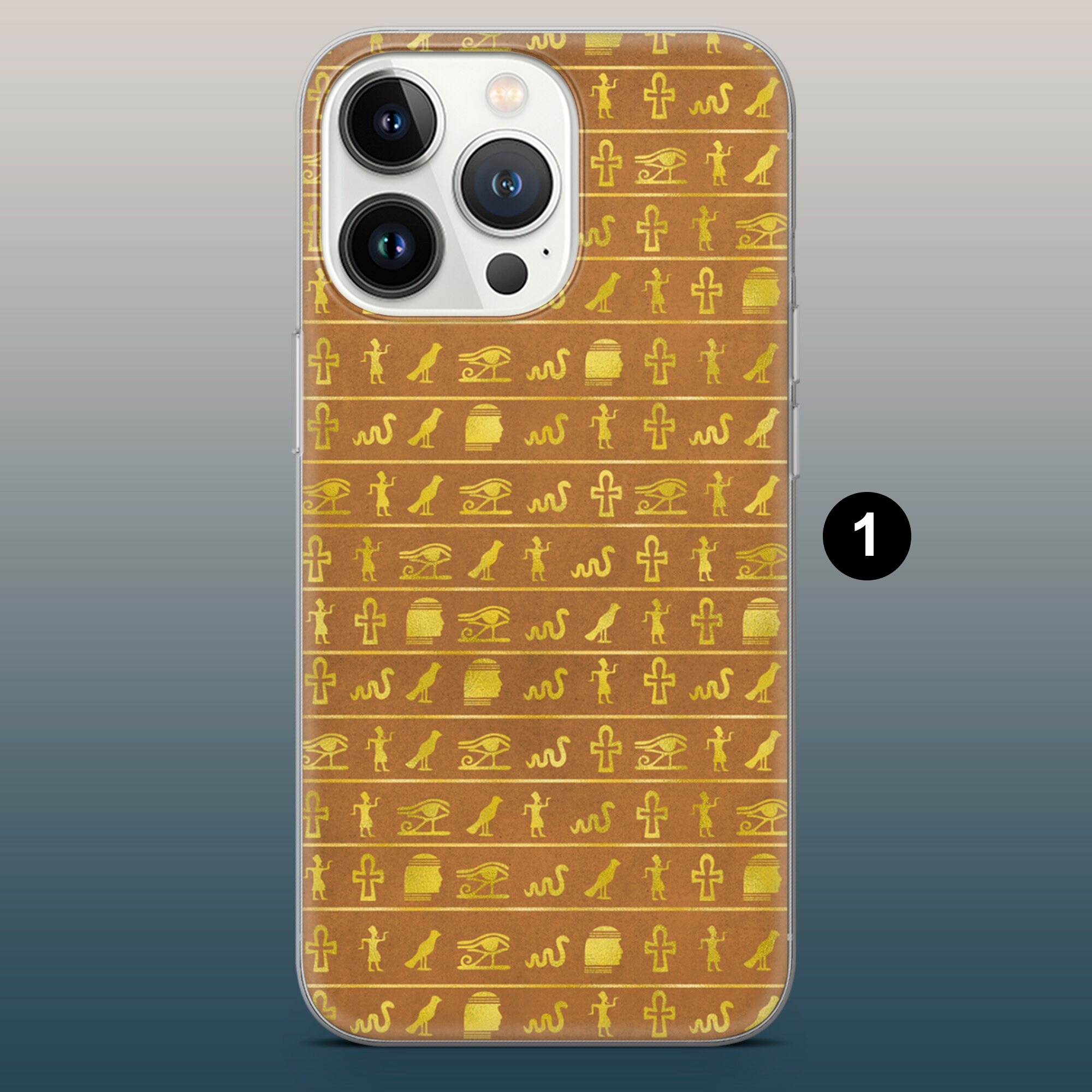 Ancient Egypt Phone Case Egyptian Symbols Cover for iPhone 16, 15, 14 ...