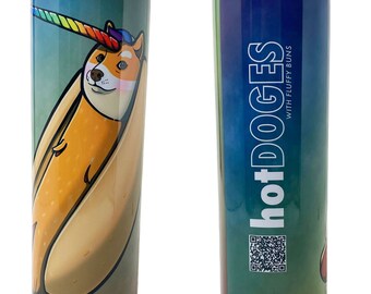 HotDoges「Nori」20オンス保温/保冷タンブラー。3 Bux Studiosの公式