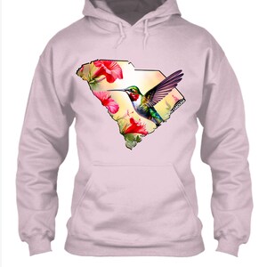 SC Shirt - Ruby-Throated Hummingbird Comfortblend EcoSmart Pullover Hoodie - South Carolina Original designs