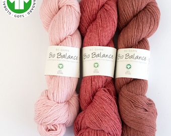 BC Garn Bio Balance, hilo orgánico certificado GOTS para tejer y hacer crochet, hilo suave, hilo de lana y algodón, lana libre de mulesing