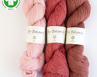 BC Garn Bio Balance, fil à tricoter et à crocheter certifié GOTS, fil doux, fil de laine et de coton, laine sans mulesing