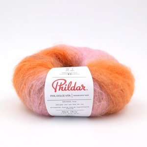 Phildar Phil Dolce Vita, mohair blend, 50g, knitting, bulky yarn
