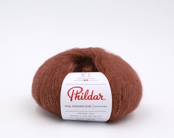 Phildar Phil Mohair Soie, mohair and silk blend, 25 g, lace yarn, knitting yarn, fashion yarn