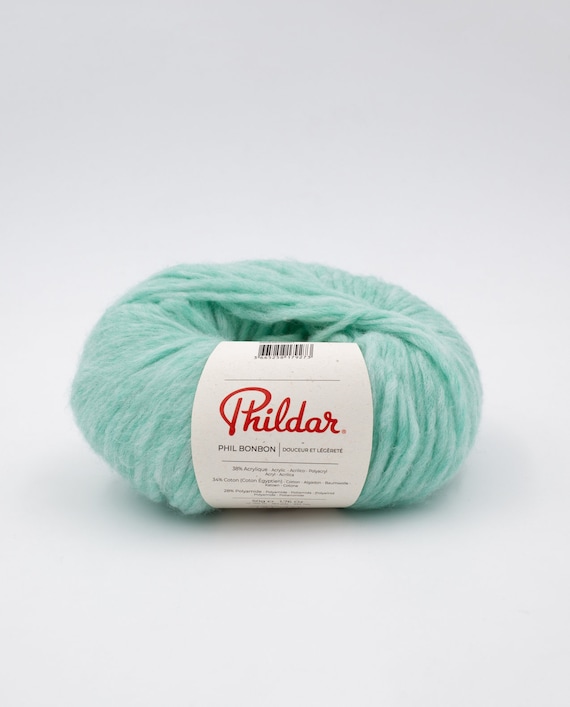 Phildar Phil Bonbon, acrylic and Egyptian cotton blend yarn, soft, 50 g