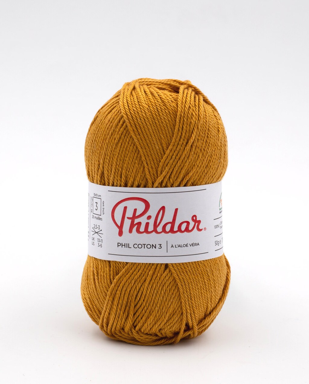 Phildar Phil Coton 3 Gomitolo Di Cotone 100% Certificato Oeko-Tex - Colore Marshmallow Rosa, Per Uncinetto E Maglia
