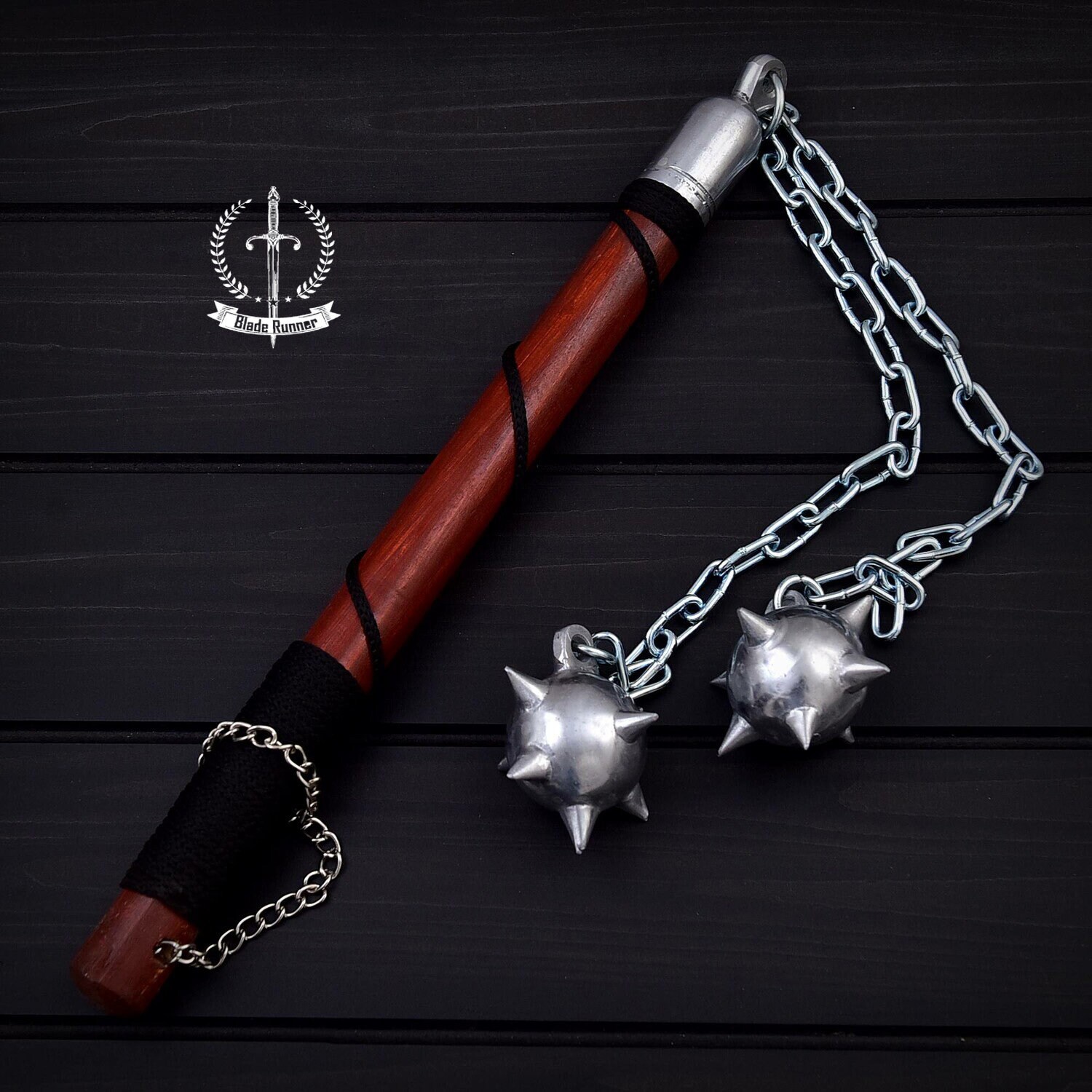 Flail Mace, Morning Star Gift, Premium Quality Gift for Grandfather's