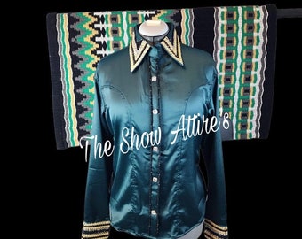 Western Show Shirt With Matching Blanket