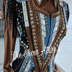 Chaleco de exhibición Western con camisa a juego