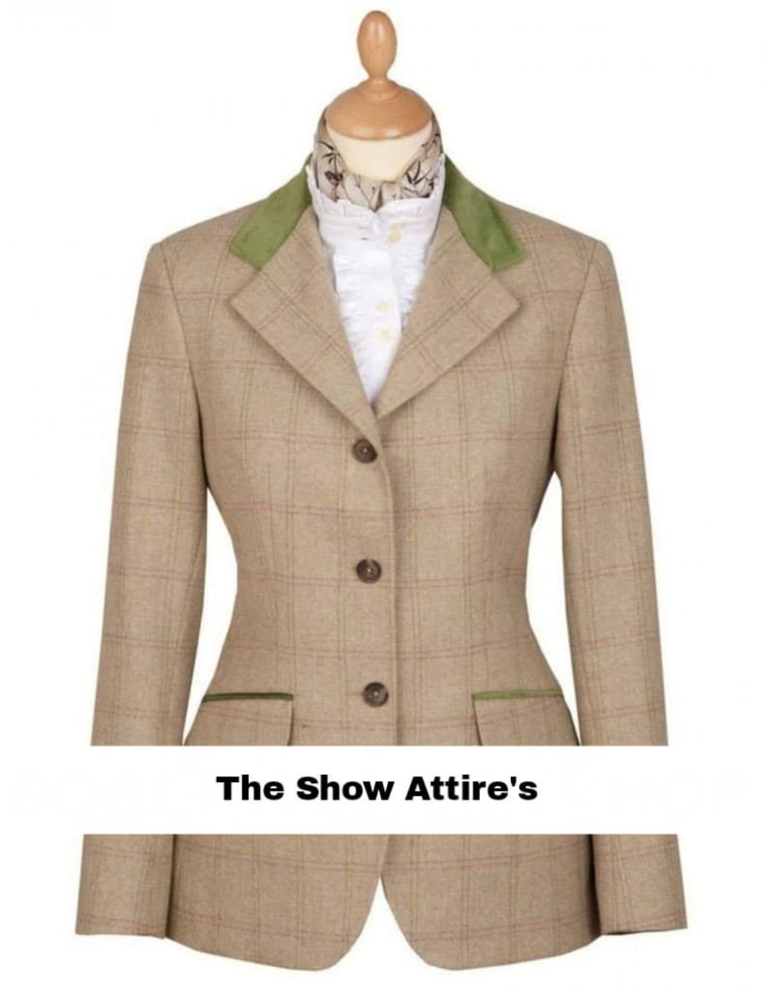 Custom Made Hunter Brown Hunt Coat With Velvet Collar/riding Jacket