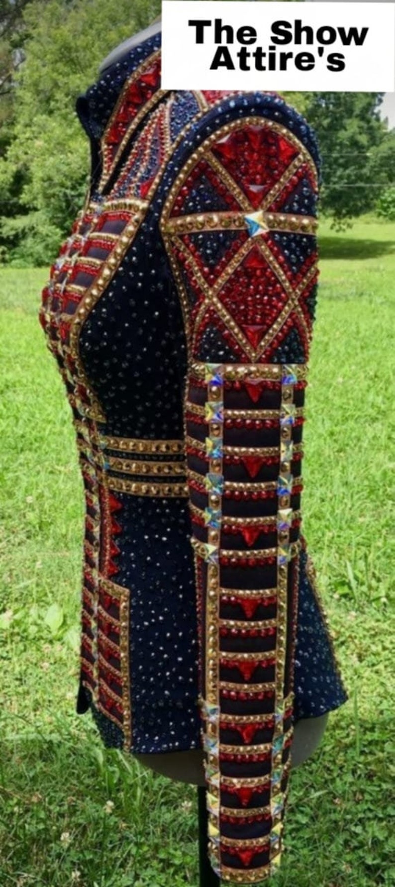 Western Custom Rodeo Queen Showmanship Jacket With Real Glass ...