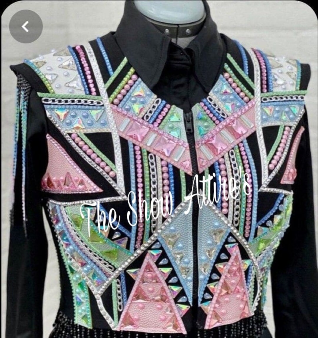 Boléro Avec Chemise Intégrée Pour équitation Western - LUX SHOW APPAREL - Neuf