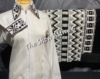 Western Show Shirt With Matching Blanket