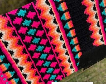 Hashtack Equine 100% Newzealand Wool Horse Saddle Blanket/Pad (All Size Available)