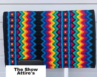 Hashtack Equine 100% Newzealand Wool Horse Saddle Blanket/Pad (All Size Available)