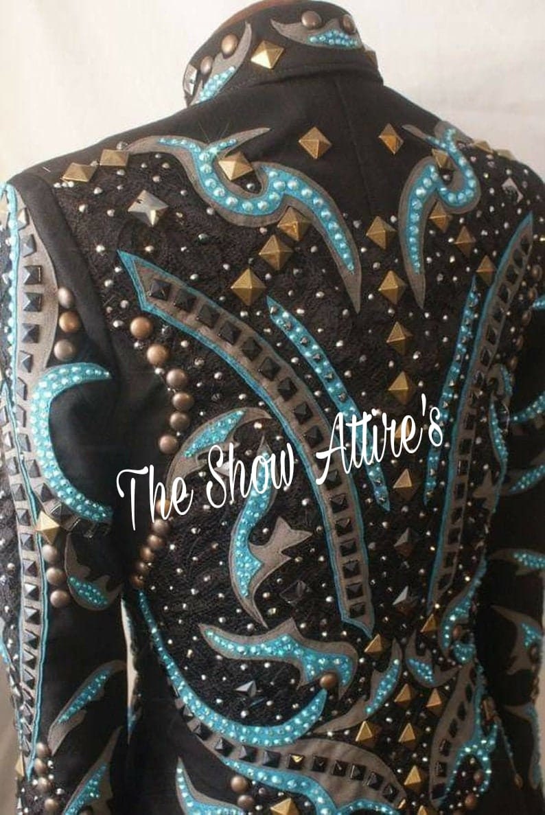 Western Custom Rodeo Queen Showmanship Horsemanship Women Rail Show ...