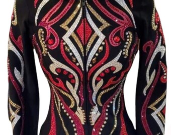 Western Custom Rodeo Queen, Showmanship, Horsemanship, Western Pleasure Show Shirt & Women Rail Jacket