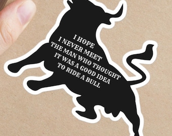 Bull Riding Sticker - 3 Sizes
