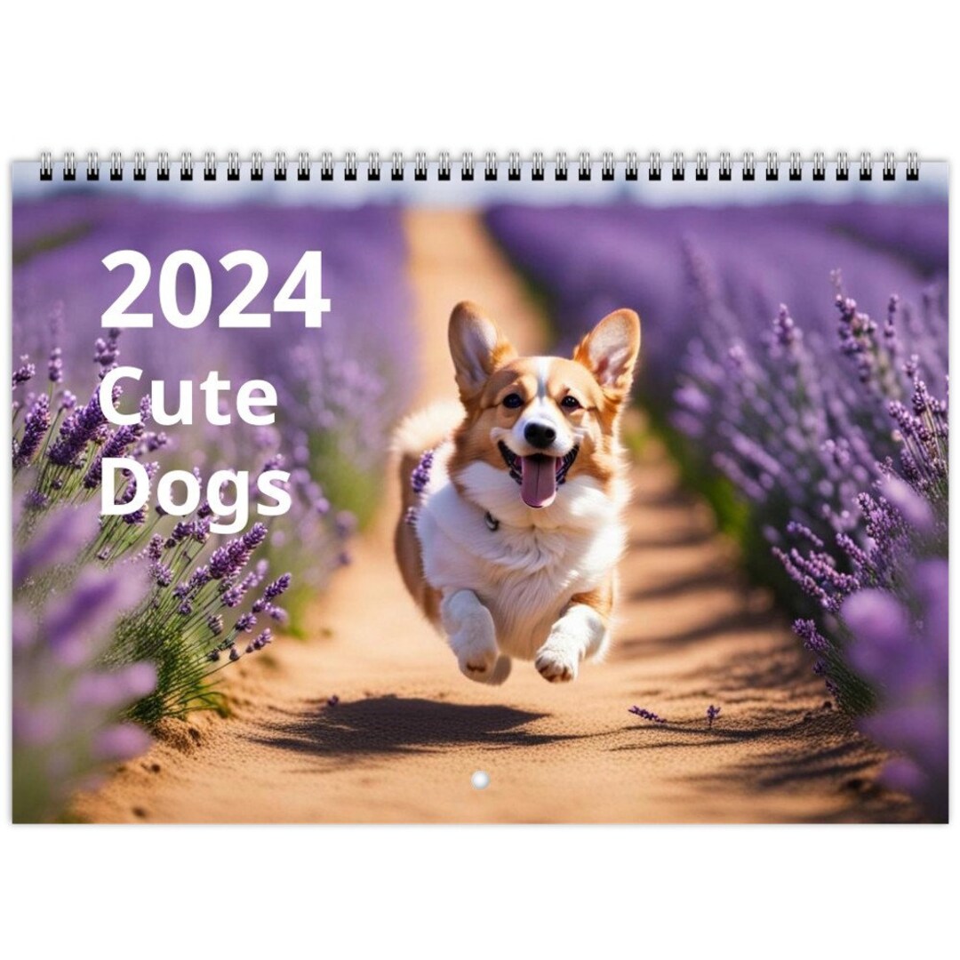 The 2024 Dog Calendar, Wall Calendars, Ideal for Dog Lovers Etsy