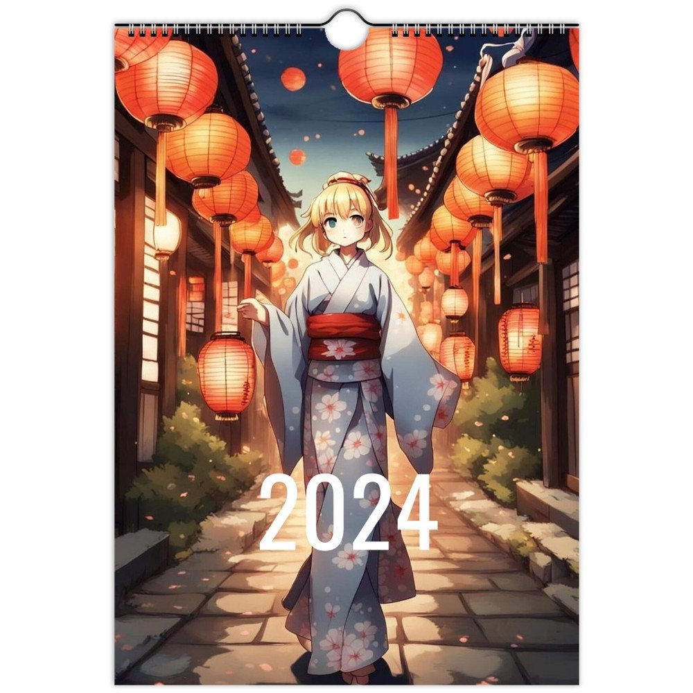 Japanese Anime Style Calendar, Wall Calendars - Etsy