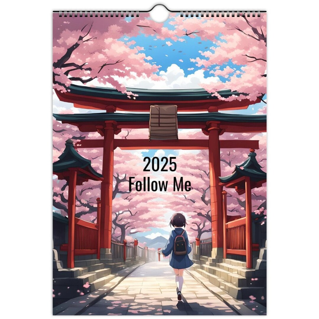 Suivezmoi Style Anime Japonais Calendriers Muraux 2024 Ou 2025 Etsy