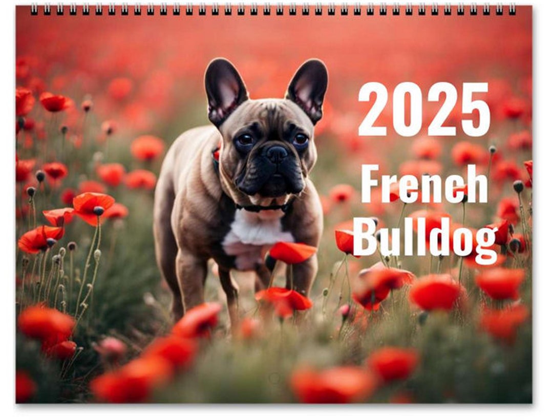 French Bulldog, Wall Calendars Etsy