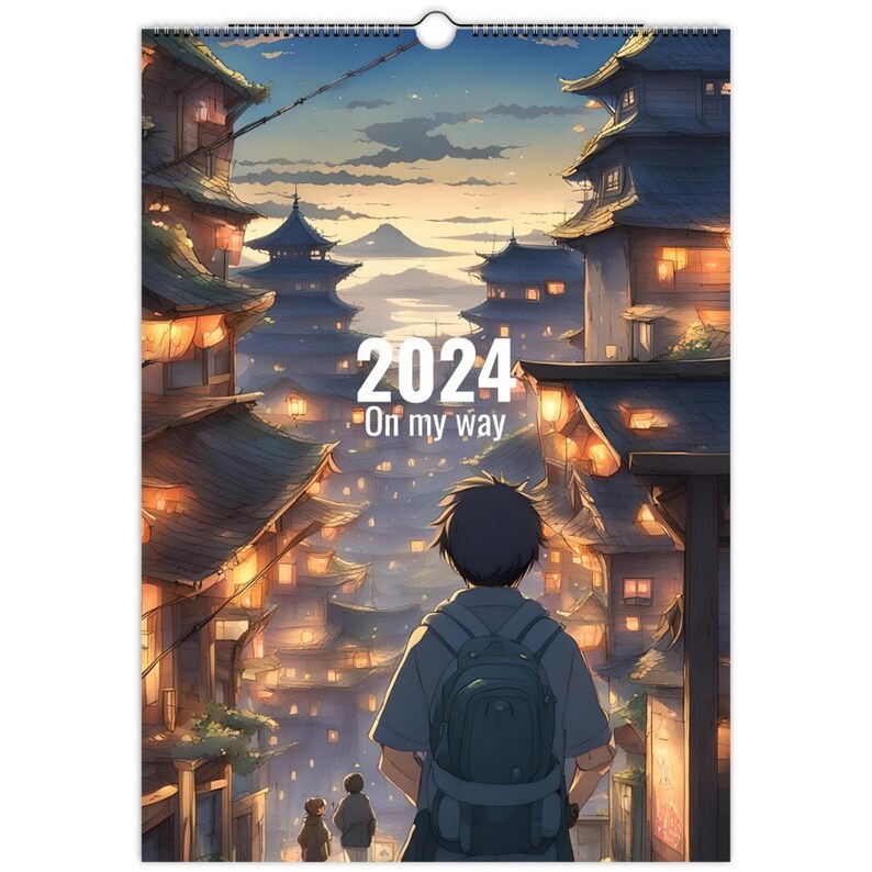 Wall Calendars, 2024 2025, Japanese Anime, on My Way Etsy