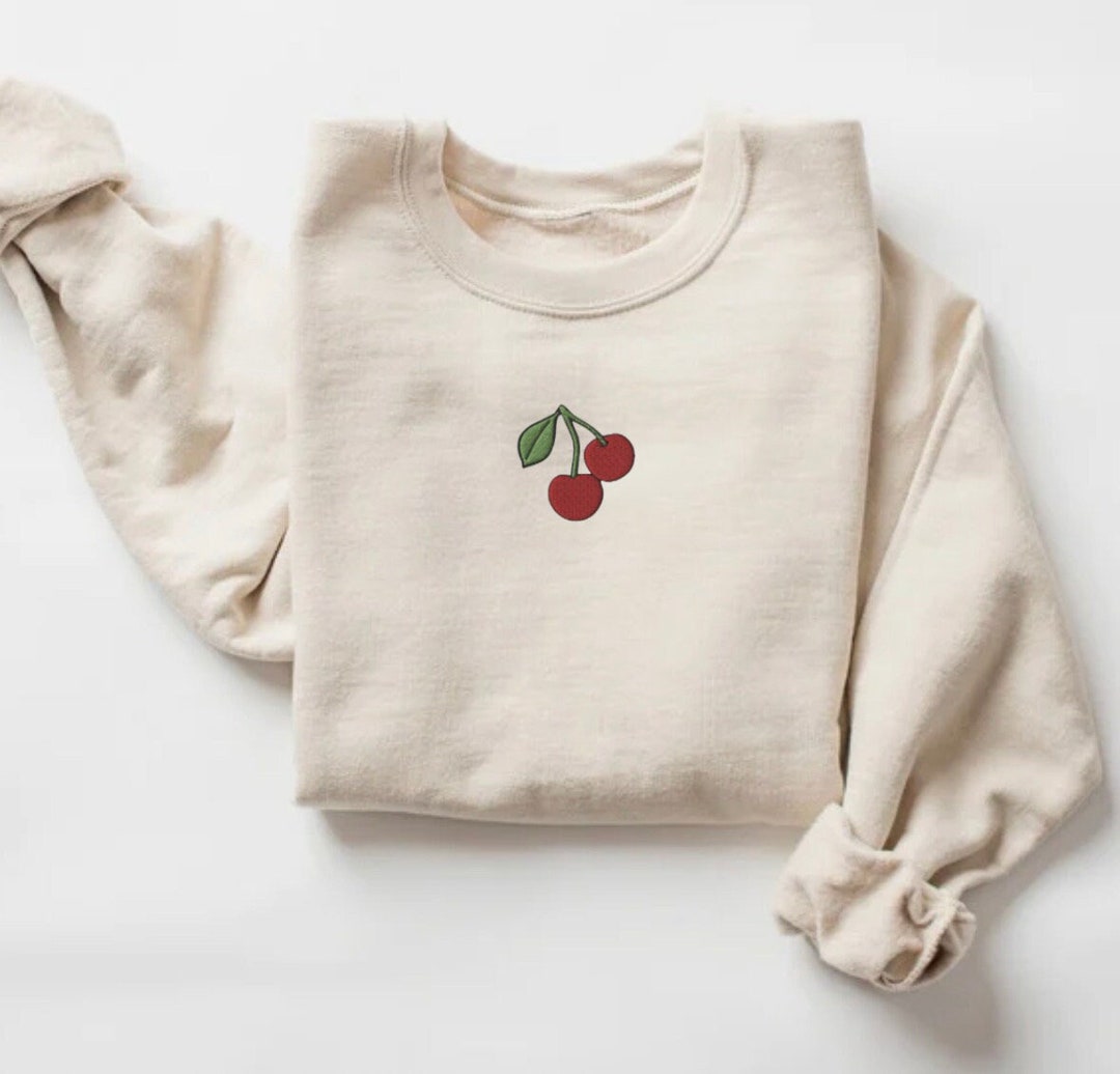 Simplified Cherry Crewneck Sweatshirt