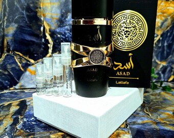 Asad by Lattafa Eau De Parfum, Handmade perfume decant of Asad by Lattafa 2ml, 3ml, 5ml