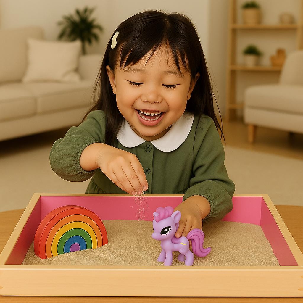 Table de sable sensorielle en bois : jeux éducatifs pour enfants, jardin zen