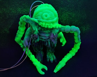 Der GRÜNE SLIME Sci Fi Horror JIGGLER 5 Zoll groß Urban Silikon Limited Run Handgemachtes Kunst Spielzeug Gummimonster neues Original Jigglers