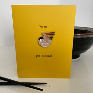 Pho-nomenal Card with enamel pin