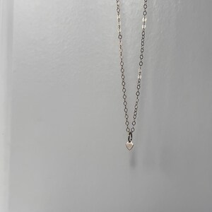 Ultra Mini Heart Necklace - Gold