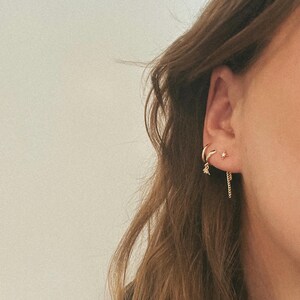 Shimmer Star Chain Stud