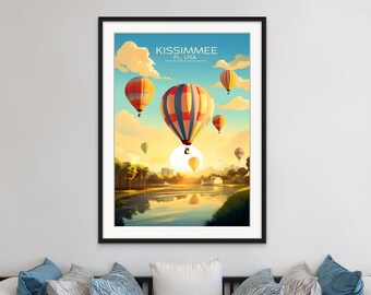 Kissimmee Vintage Travel Poster - Retro Florida Wall Art, Vacation Home Decor, Theme Park Artwork