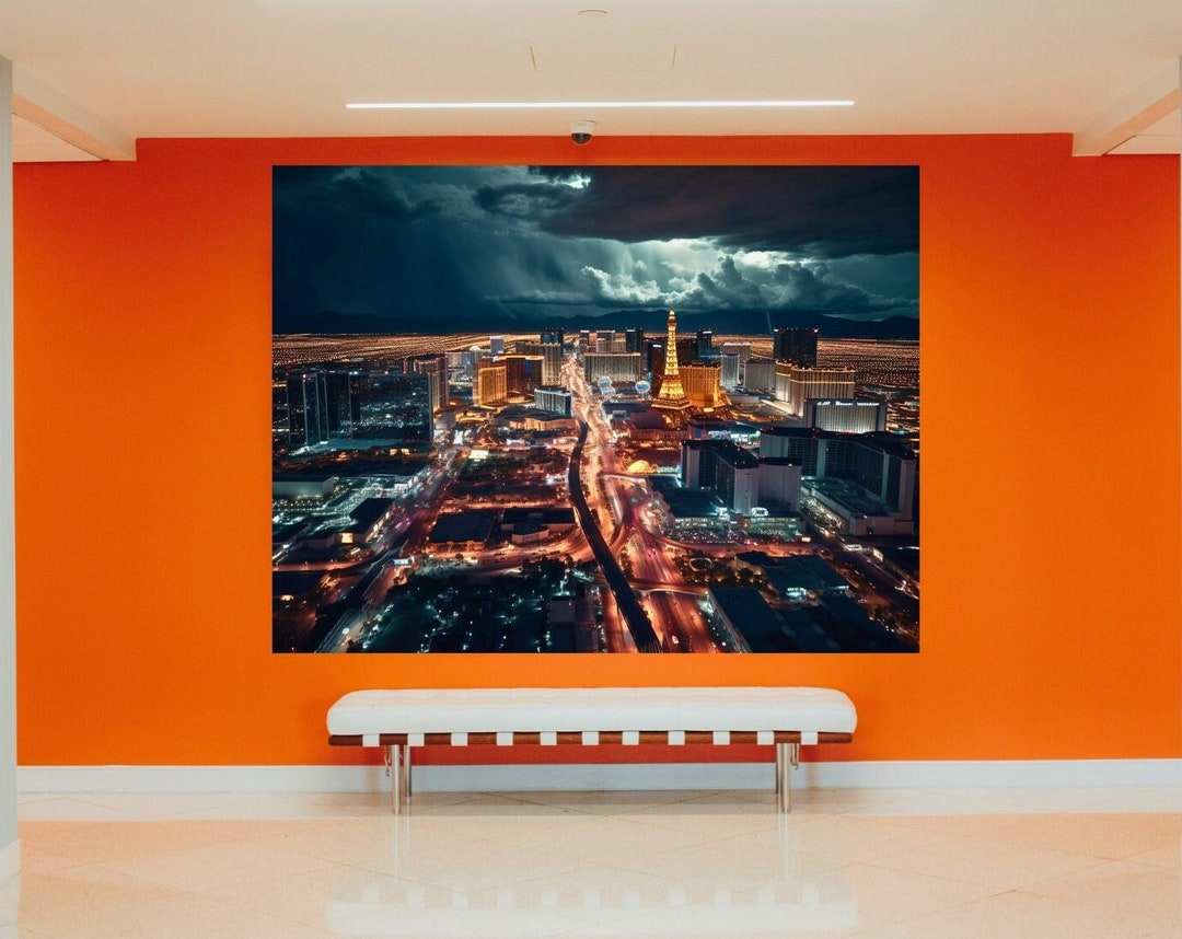 Las Vegas Strip Wall Art Las Vegas Canvas Painting Wall Decor Etsy