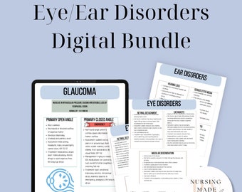 Eye Disorders/Ear Disorders/Nursing Notes/Nursing School Study Guide/NCLEX Review