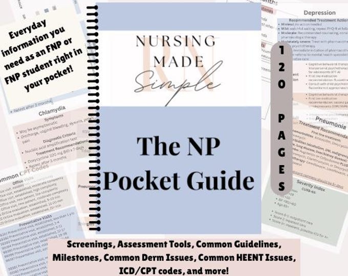 2024 Edition Hard Copy Family Nurse Practitioner Clinical Pocket Guide