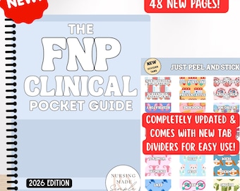 NOUVEAU Guide de poche clinique FNP édition 2026 | Guide clinique de poche pour les infirmières praticiennes de famille | Guide de référence FNP