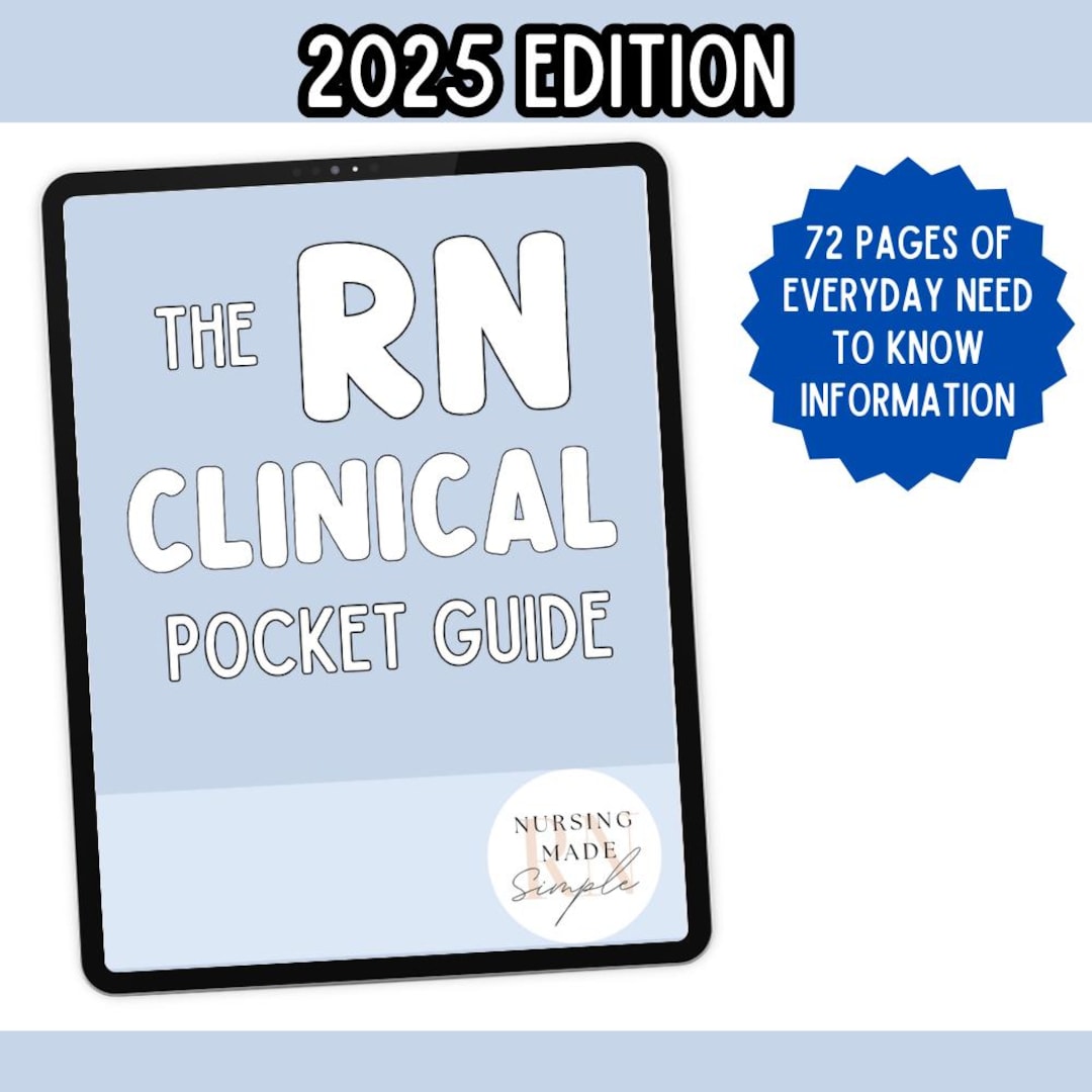 2025 EDITION Nursing Clinical Pocket Guide/nursing School Pocket Guide ...