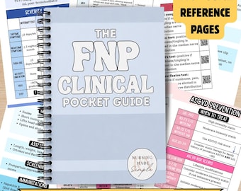 NEU Ausgabe 2026 FSP Klinischer Taschenführer| Familien Krankenschwester Praktiker Klinischer Taschenführer | FSP Nachschlagewerk
