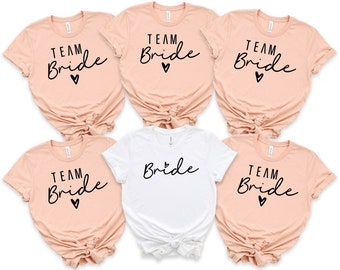 Bachelorette Party Shirts, Cute Team Bride Shirt, Bridal Party Tee, Bridesmaid Gift, Wedding Party Shirt, Team Bride Shirt, Gift For Bride