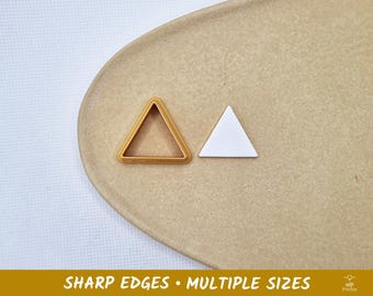 Triangle Polymer Clay and Cookie Cutter - Multiple Sizes