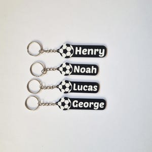 Llavero personalizado de fútbol / llavero / etiqueta con nombre